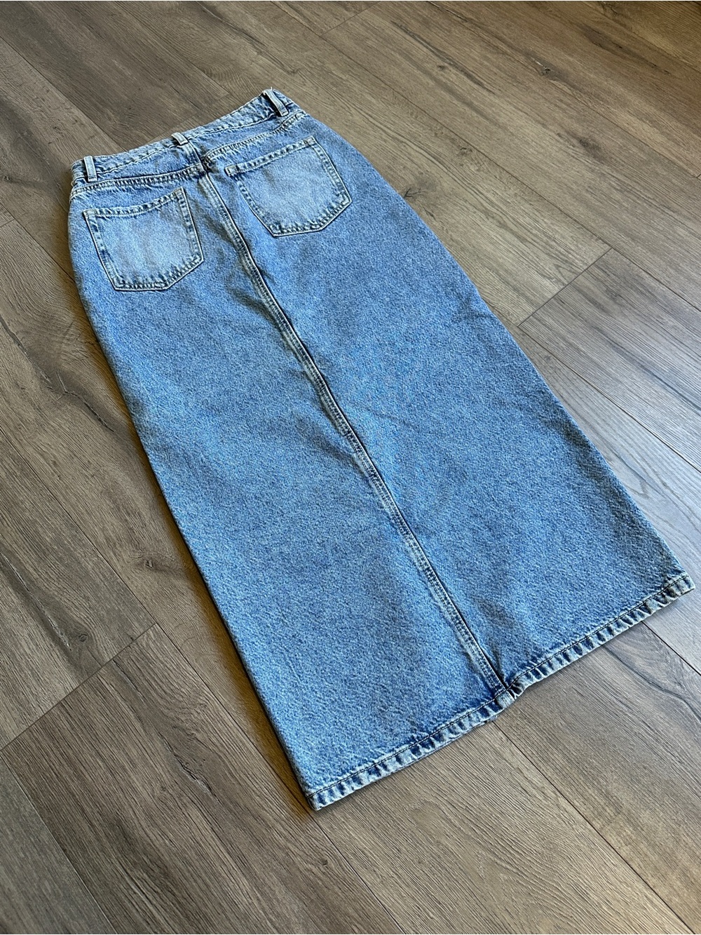 Dynamite Light Blue Denim Maxi Skirt - Picture 2 of 6